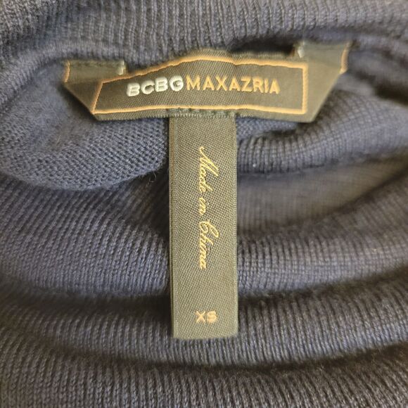 BCBG MAXAZARIA 100% Merino Wool Ombre Slimming Sz XS Tunic Sweater - Picture 7 of 9